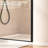 Yingze Adjustable 29-30" W-72" H Frameless Pivot Shower Door, 6Mm Sgcc Tempered Glass Shower Door Wi-122071884