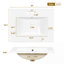 Meuble-lavabo 24,8 po avec lavabo en céramique-504103619