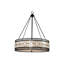 Stroude 3 - Light Black/Cream Drum Pendant