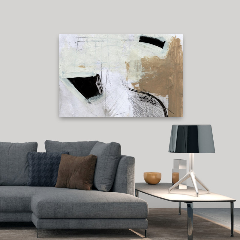 Art contemporain contemporain abstrait, H 32 po x l 48 po