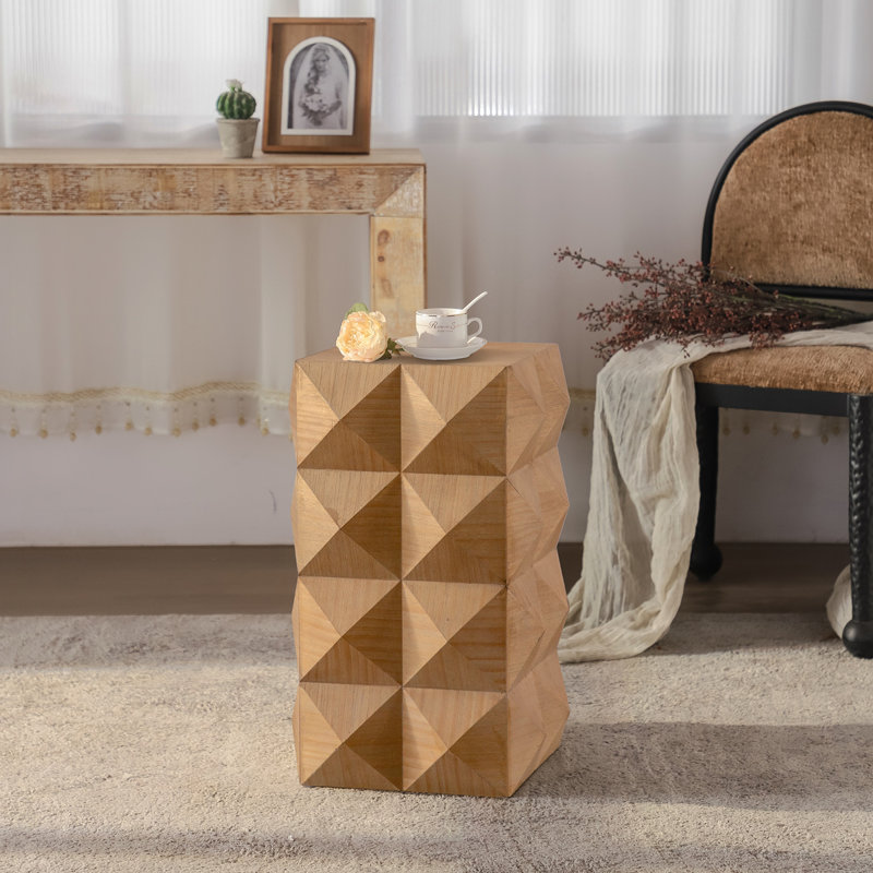 Table basse rétro 23,62 po, Naturel
