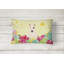 Coussin lombaire intérieur/extérieur terrier pâques œufs