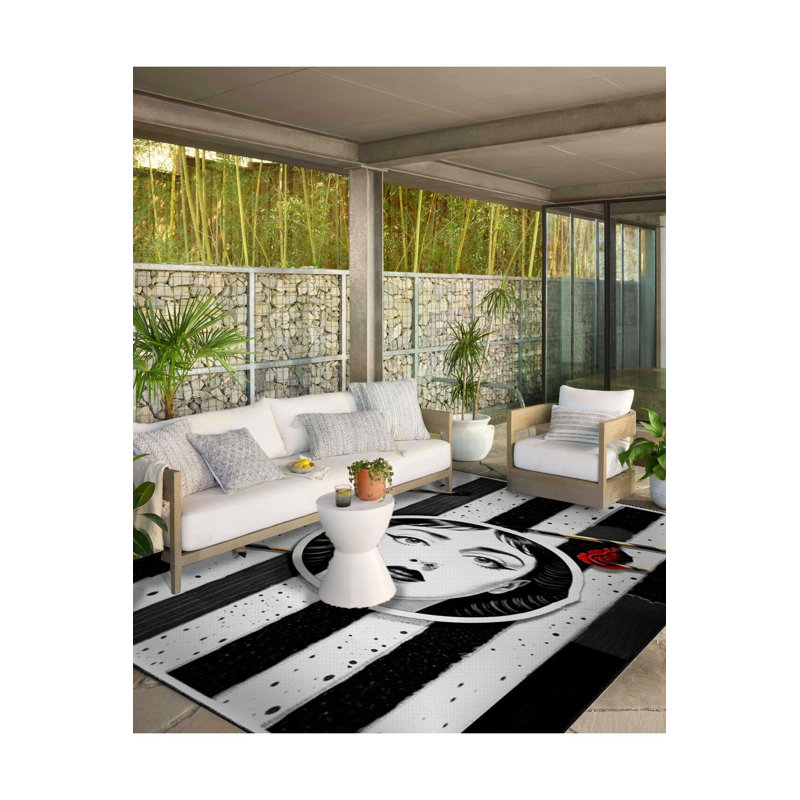 Tapis lavable noir, Sous-tapis rectangulaire 5 pi 1 po x 7 pi 7 po inc