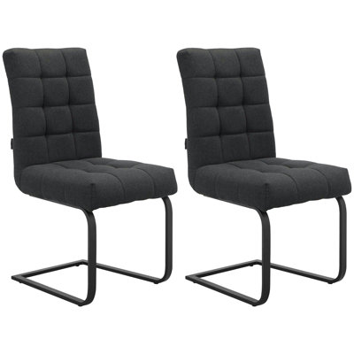 Agamemnon Dinning Chair 2pack Light Grey Fabric