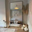 Très grand miroir encadré en métal, miroir pleine longueur sur pied pour la chambre à coucher, le salon ou la salle de sport-893257029-893257048