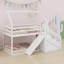 House Loft Or Bunk Bed With Slide And Staircase-278990626