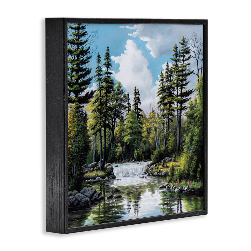 «Avant les chutes», estampe numérique, design par Bill Saunders, Giclée encadrée noir minuit, H 12 po x l 12 po