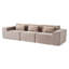 Canapé modulaire rembourré 3 pièces Berrysburg-129163566-129163567