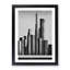 Monochrome City Skyline Abstract No.6 - Wall Art-2102670890-2102670884