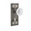 Craftsman Plate with Decorative Keyhole and Crystal Meadows Knob