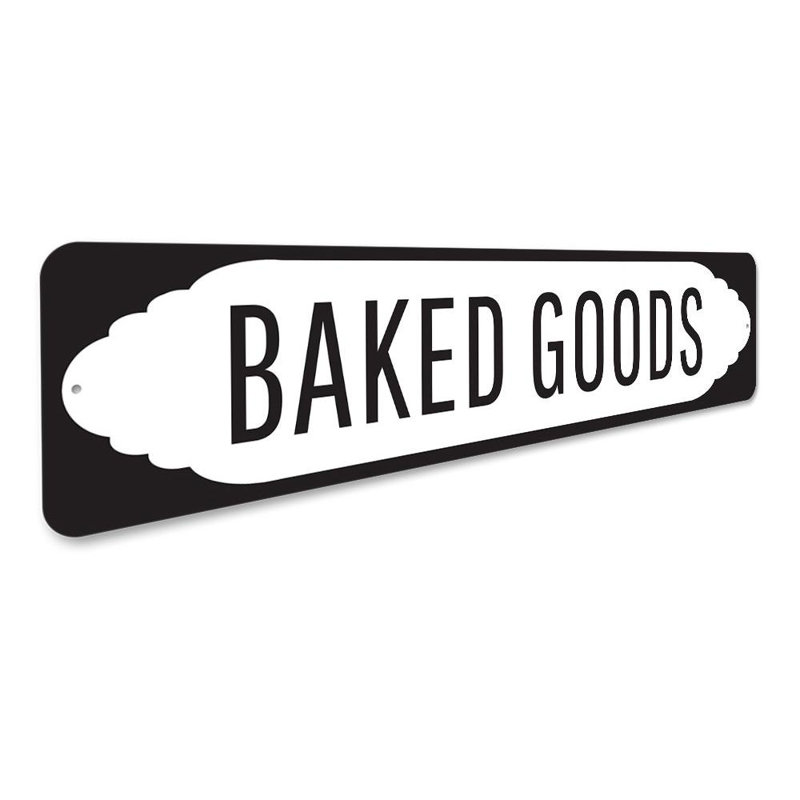 Enseigne de boulangerie en aluminium, H 4 po x l 18 po x P 0,04 po