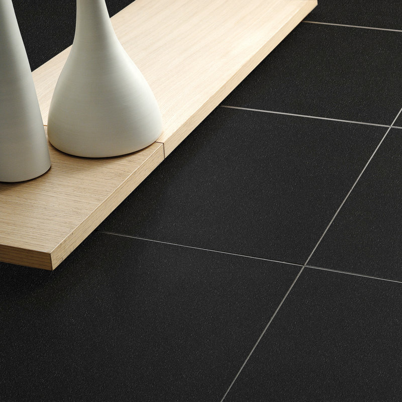 Nano Absolute Black 24" x 48" Matte Porcelain Floor and Wall Tile