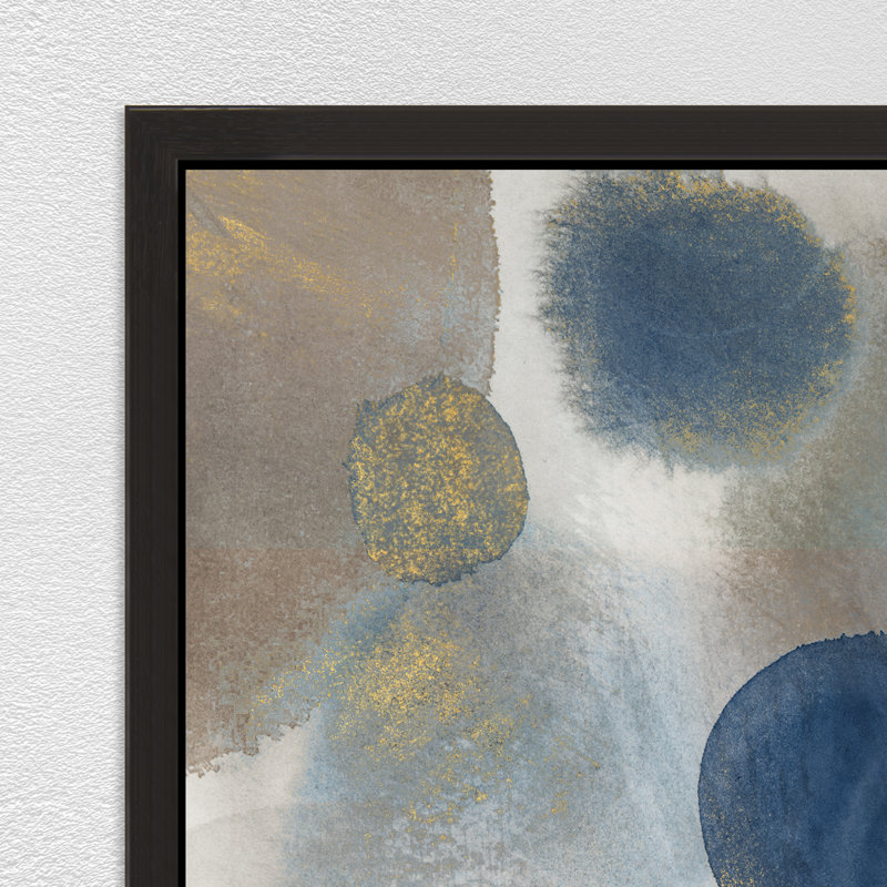 Night With Rain Drops II Painting by Jean Kenna, Gilded Gold