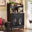 Buffet en bois massif noir