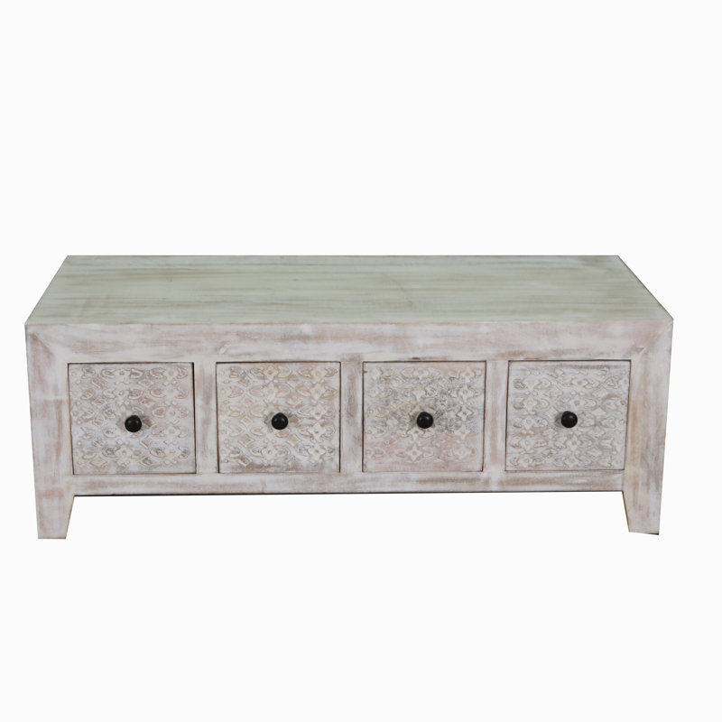 Solid Wood Four Leg Coffee Table