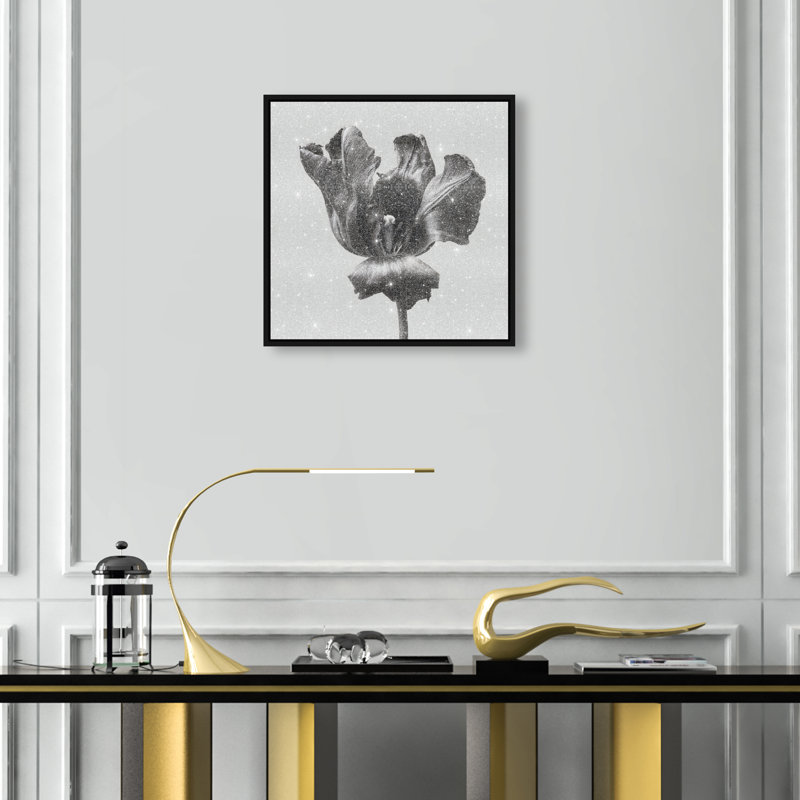 Tidal Wilt II Print by Oliver Gal, 17"H x 17"W, Black Floater Frame