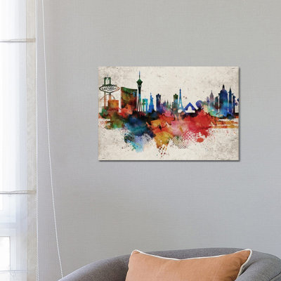 Las Vegas Abstract - Wrapped Canvas Print