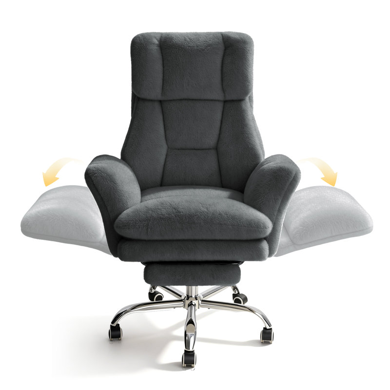 Desk Office Chair, Big and Tall Ergonomic Office Chair, 200KG Adjustable High Back Computer Chair,Executive Swivel Chair with Footrest and Lumbar Support