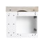 Meuble-lavabo mural avec lavabo en céramique blanche-27076899