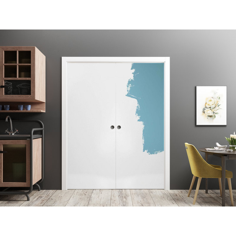 Panelled Wood Planum Sliding Closet Doors, 36" x 96", Primed
