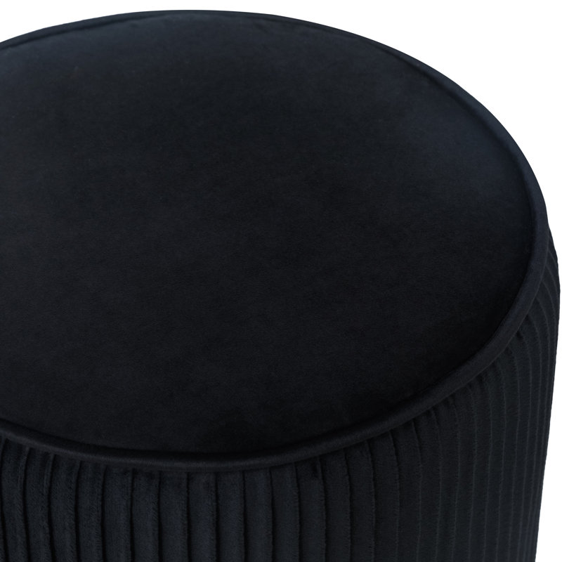 Repose-pieds Quanecia, Velours noir