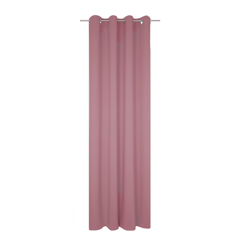 Polyester Blackout Grommet / Eyelet Curtain Panel, 142cm Width x 395cm Drop, Lilac