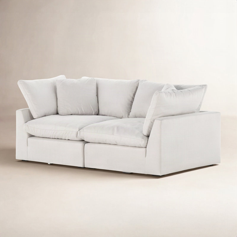 Bodie 2 Piece Sectional Sofa-Dstn Flannel, Gibson Wheat Performance Weave