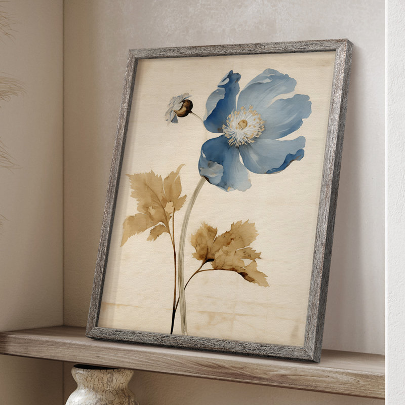 Impression encadrée FLORAL Series LX III - bois massif, H 30 po x l 24 po