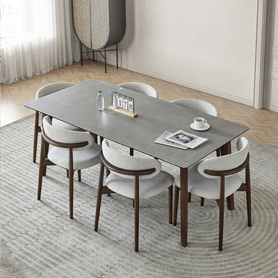 Ensemble table et chaises en frêne cendré