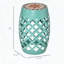12" Blue Mosaic Ceramic Garden Side Table & Stool
