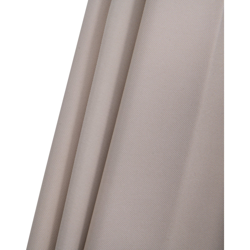 Parasols de patio en tissu Chavelle, Beige, Teck