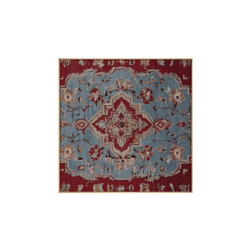 Tapis brun soyeux et moelleux, Carré 3 pi