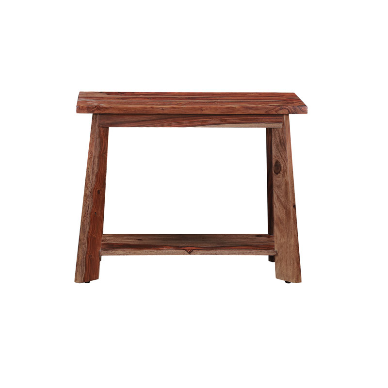 Mendiola Solid Wood End Table, Brown