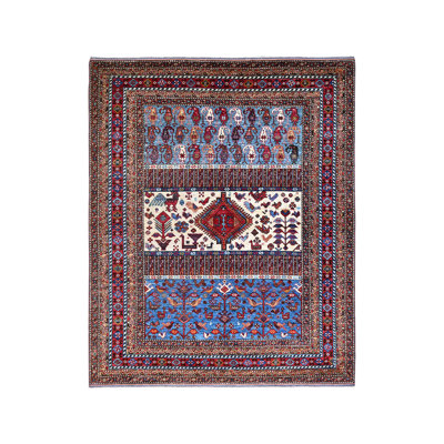 8'9"x10'5" Lichen Blue Turkish Knot Wool Hand Knotted Oriental Rug 601010E2F02F4C15B44AE2FE7F9A130D