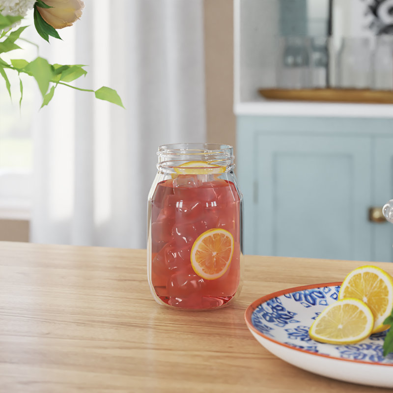 Huya 16 oz. Mason Jar Set
