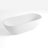 63" x 29.5" Freestanding Solid Surface Bathtub Stone Resin with Overflow and Pop-up Drain, Matte Gray-108578726