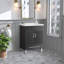 Armoire de salle de bain double 24 po avec tiroirs 24 po avec lavabo en céramique-1955129894