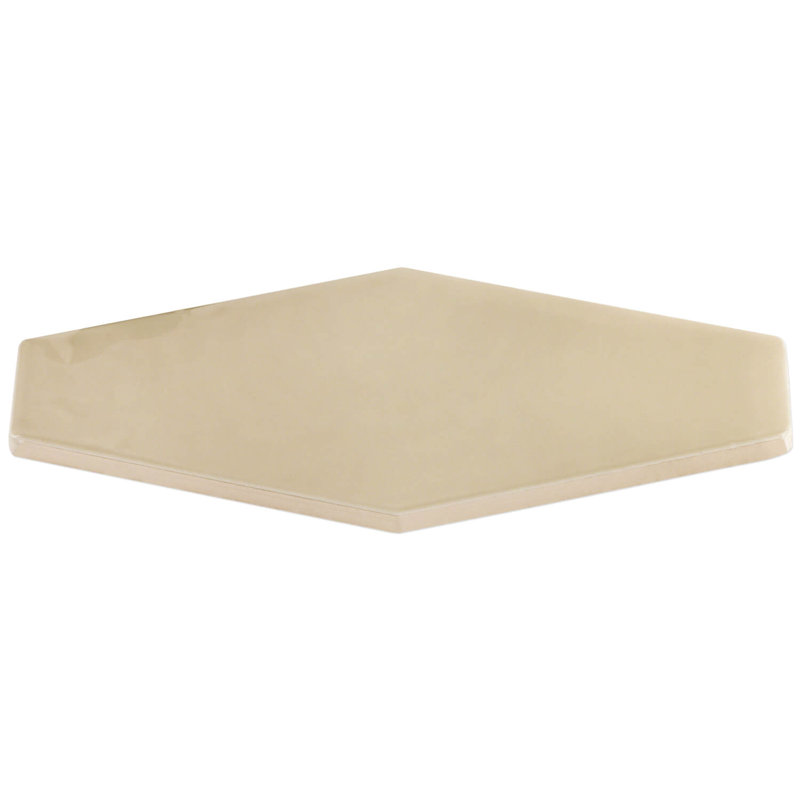 Carrelage mural en céramique 4 "x 8" Midland Hexagon (5,38 pieds carrés / boîte), Fauve