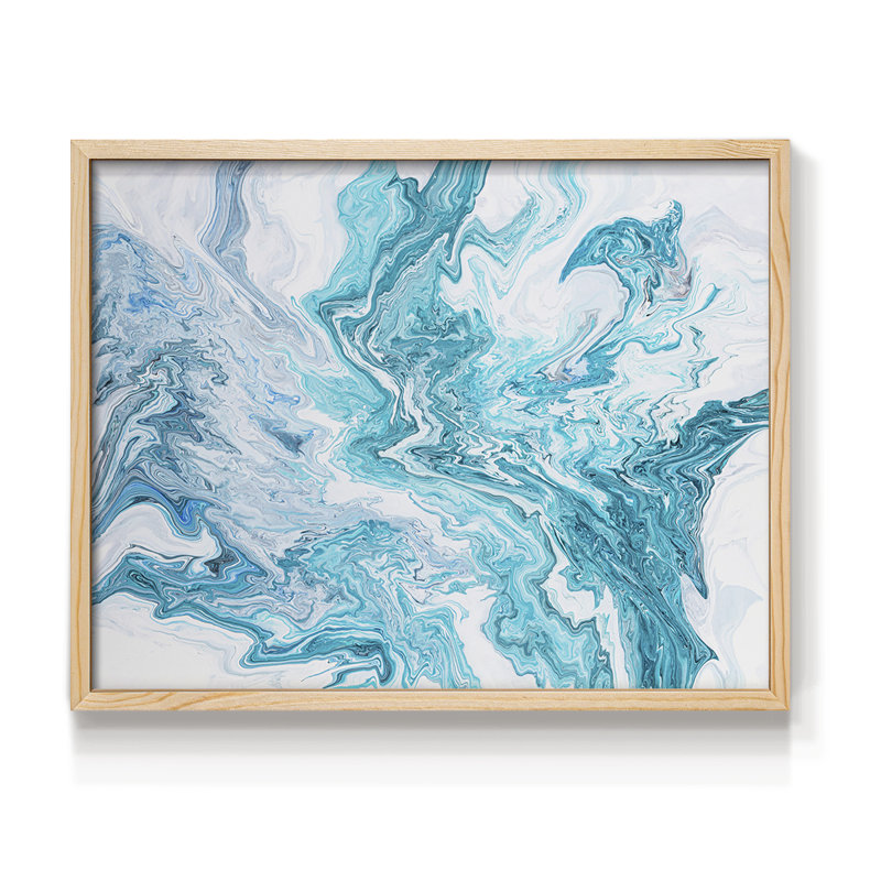 Tide Pool -Framed Print - Restickable, 8" H x 10" W, Natural