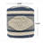 Fabric Upholstered Cylindrical Pouf Ottoman-923461888