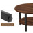 Lucylla Single Round Coffee Table with 2-Tier Storage-815613820