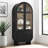 Nyx Arched Display Cabinet In Black