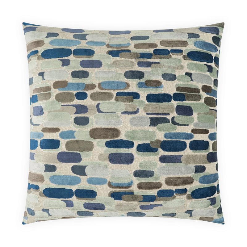 Capsules Square Pillow Cover & Insert, Seaside, Square 22"