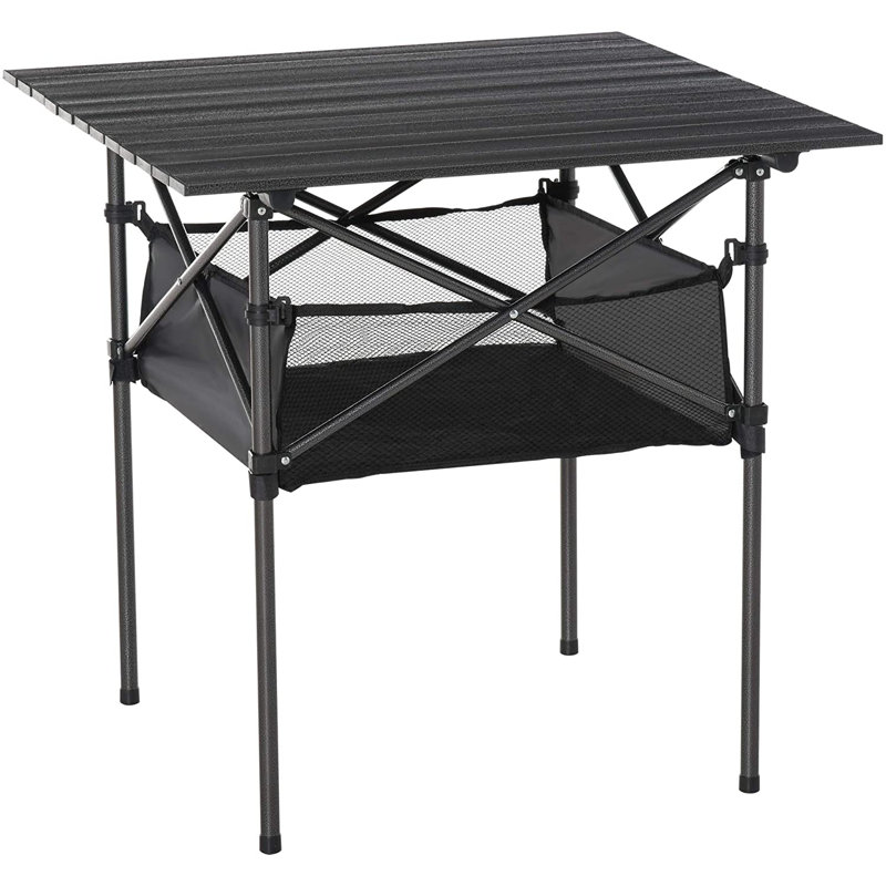 Wardlow Rectangular Metal Folding Outdoor Camping Table , 70cm cm W 70cm cm D
