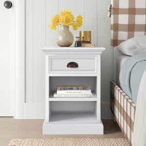Anchita 1 - Drawer Solid Wood Nightstand