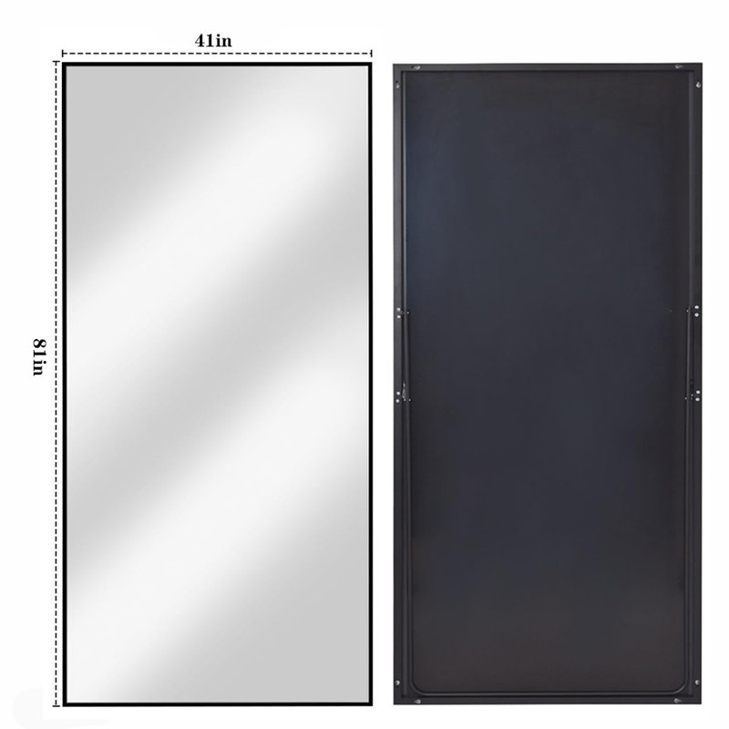 Floor Body Mirror With Stand，Full Length Mirror，For Bedroom，Living Room，Entrywa, 81" x 41"