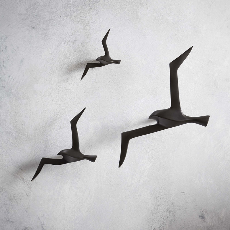 Handmade Metal Wall Decor, Matte Black