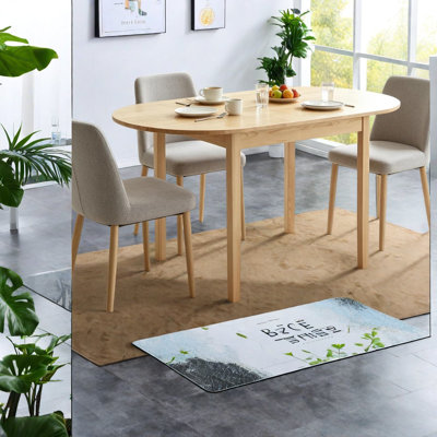 Tables de salle à manger extensibles en bois (table seulement, sans chaises, avec plateau et pieds), cuisine moderne