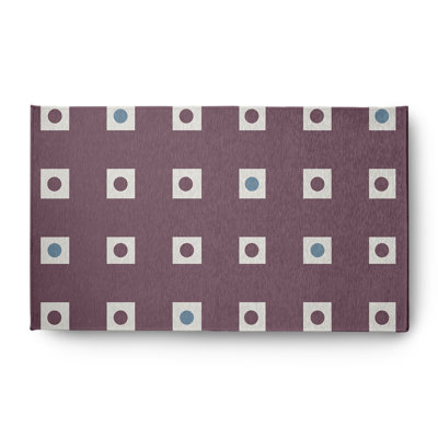 Chenille Geometric Indoor / Outdoor Rug