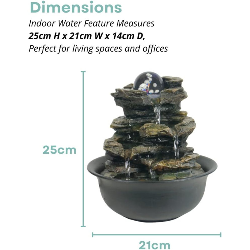 Kentlyn Outdoor Waterfall Fountain